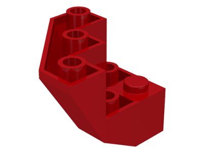LEGO part Brick, Modified Facet 3 x 3 x 2 Bottom (2464)