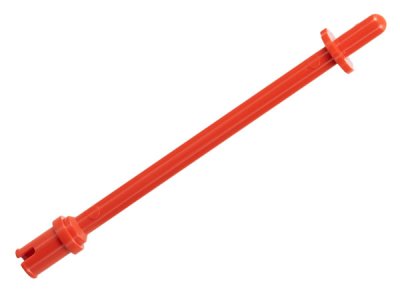 LEGO part Bar   8L with Stop Rings and Pin (Technic, Figure Accessory Ski Pole) - Rounded End (2714a)