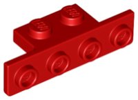 LEGO onderdeel Beugel 1 x 2 - 1 x 4 met Twee Afgeronde Hoeken aan de Onderkant 28802