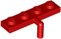 LEGO part Platte, Modifiziert 1 x 4 mit Stangen-Arm unten 30043