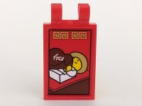 LEGO part Tile, Modified 2 x 3 with 2 Clips with Male Minifigure Pattern (Sticker) - Set 70617 30350bpb100