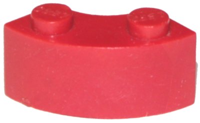 LEGO part Brick, Round Corner 2 x 2 Macaroni without Stud Notch (3063a)