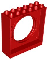 LEGO part Duplo Ball Tube Exit Brick 2 x 6 x 5 with Round Doorway (31191)