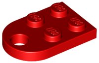 LEGO part Placa, Modificada 2 x 3 con Agujero (3176)