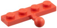 LEGO part Placa, Modificada 1 x 4 con Bola de Remolque 3184