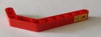 LEGO part Technic, Liftarm, Modified Bent Thick 1 x 11.5 Double mit Warnzeichen und Feuerlöscher Muster (Aufkleber) - Set 42082 32009pb032