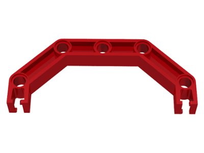 LEGO part Znap Beam 9, 5 Holes, 4 Bends (Half-Octagon) (32206)