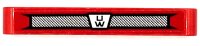 LEGO part Technic, Liftarm Épais 1 x 7 with Black and Silver Grille and 'UW' Logo Pattern (Sticker) - Set 42098 32524pb075