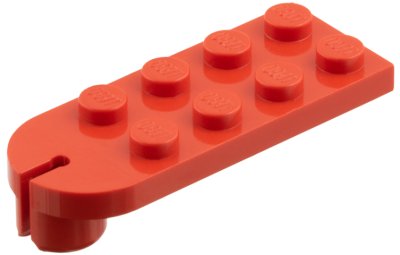 LEGO part Plate, Modified 2 x 5 with Tow Ball Socket (3491)