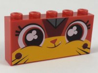 LEGO part Brick 1 x 5 x 2 with Smiling Ultrakatty Pattern 39266pb01