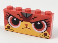LEGO part Brick 1 x 5 x 2 with Angry Ultrakatty Pattern 39266pb02