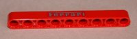 LEGO part Technic, Liftarm Thick 1 x 9 with Silver 'Ferrari' Pattern (Sticker) - Set 8653 40490pb011