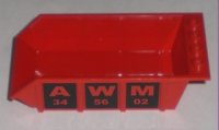 LEGO part Vehicle, Tipper Bed 4 x 6 with 'AWM' Pattern on Both Sides (Stickers) - Set 8196 4080pb01