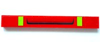 LEGO part Tile 1 x 8 with Air Intake and 2 Lime Lines Pattern (Sticker) - Set 7967 4162pb072