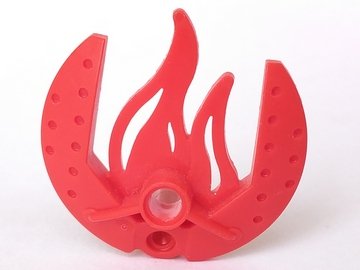 LEGO part Bionicle Weapon 5 x 5 Shield with Flames (41661)