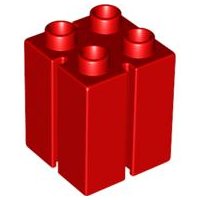 LEGO part Duplo, Brick 2 x 2 x 2 with Channels (41978)