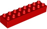 LEGO part Duplo, Brick 2 x 8 (4199)