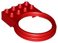 LEGO part Duplo Ball Tube Holder with 2 x 4 Brick Base (42029)