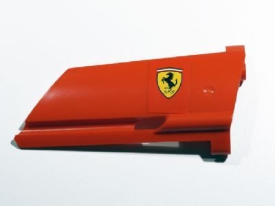 LEGO part Technic, Panel Fairing #20 Large Long, Small Hole, Side A with Ferrari Logo Pattern (Sticker) - Set 8674 (44350pb021)