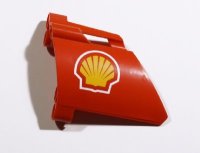 LEGO part Technic, Panel Fairing #23 Large Short, Small Hole, Side B with Shell Logo Pattern (Sticker) - Set 8674 44353pb21