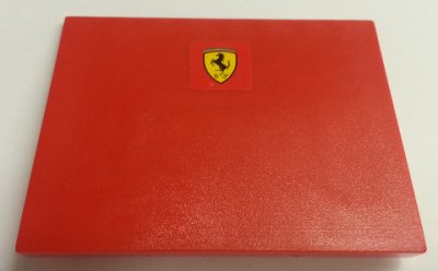 LEGO part Slope 10 6 x 8 with Ferrari Logo Pattern (Sticker) - Set 8654 (4515pb052)