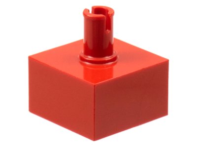 LEGO part Brick, Modified 2 x 2 No Studs, Top Pin (4729)