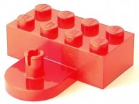 LEGO part Brick, Modified 2 x 4 with Coupling, Male 4747