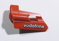 LEGO part Technic, Panel Fairing #24 Small Short, Small Hole, Side B with 'vodafone' Pattern (Sticker) - Set 8674 47712pb06