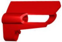LEGO part Technic, Panel Fairing #25 Small Short, Small Hole, Side A (47713)