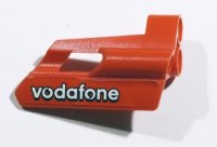LEGO part Technic, Panel Fairing #25 Small Short, Small Hole, Side A with 'vodafone' Pattern (Sticker) - Set 8674 47713pb06