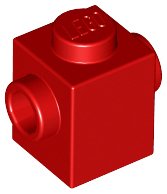 LEGO part Brick, Modified 1 x 1 with Studs on 2 Sides, Opposite (47905)