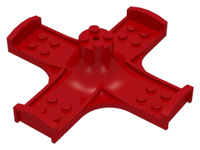 LEGO part Fabuland Merry-Go-Round Base 4 x 4 with (Same Color) Fabuland Merry-Go-Round Type 1 Top (4875 / 4874) (4874c01)
