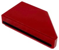 LEGO onderdeel Tile, Modified 1 x 2 Wedge Left with Black Line Pattern 5091pb024