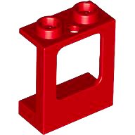 LEGO part Window 1 x 2 x 2 Plane, Single Hole Top and Bottom for Glass 60032