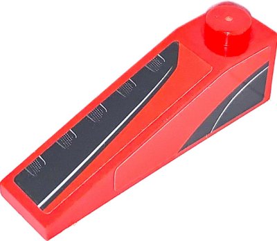 LEGO part Slope 18 4 x 1 with Black Rear Windows Pattern Model Right Side (Stickers) - Set 75890 (60477pb017R)