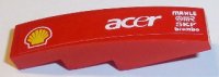 LEGO part Slope, Curved 4 x 1 with Shell Logo, 'acer', 'MAHLE', 'OMR', 'SKF' and 'brembo' Pattern Model Left Side (Sticker) - Sets 8168 / 8185 61678pb097L