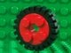 LEGO part Wheel FreeStyle with Technic Pin Hole with Black Tire 24mm D. x 8mm Offset Tread - Interior Ridges (6248 / 3483) 6248c01