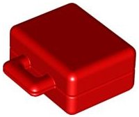 LEGO part Duplo Utensil Suitcase with Embossed Duplo Rabbit Logo on Front and Back (6427)