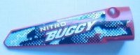 LEGO onderdeel Technic, Panel Fairing # 6 Long Smooth, Side B with 'NITRO BUGGY' Pattern (Sticker) - Set 8048 64393pb002