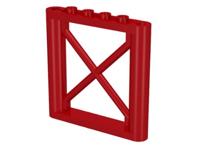 LEGO part Support 1 x 6 x 5 Girder Rectangular (64448)