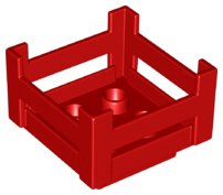 LEGO part Duplo Container Wooden-Style Crate (6446)
