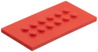 LEGO part Plate, Modified 4 x 8 with Studs in Center 6576