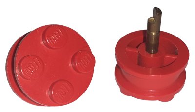 LEGO onderdeel Wheel with 4 Studs and Axle Cam for Motor (7039b)
