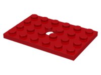 LEGO onderdeel Plate, Modified 4 x 6 with Hole 709