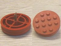 LEGO part Wheel with 12 Studs and Axle Cam for Motor 715a
