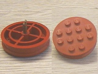 LEGO part Wheel with 12 Studs and Axle Cam for Motor (715a)