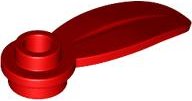 LEGO part Plant Plate, Round 1 x 1 with Rounded Leaf (7905)
