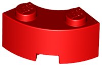 LEGO part Brick, Round Corner 2 x 2 Macaroni with Stud Notch and Reinforced Underside 85080