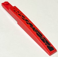 LEGO part Slope, Curved 10 x 1 with Black Dragon Scales Pattern Model Right Side (Sticker) - Set 71753 85970pb037R