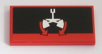 LEGO part Tile 2 x 4 with Grabber Movement Pattern (Sticker) - Set 42043 87079pb0595